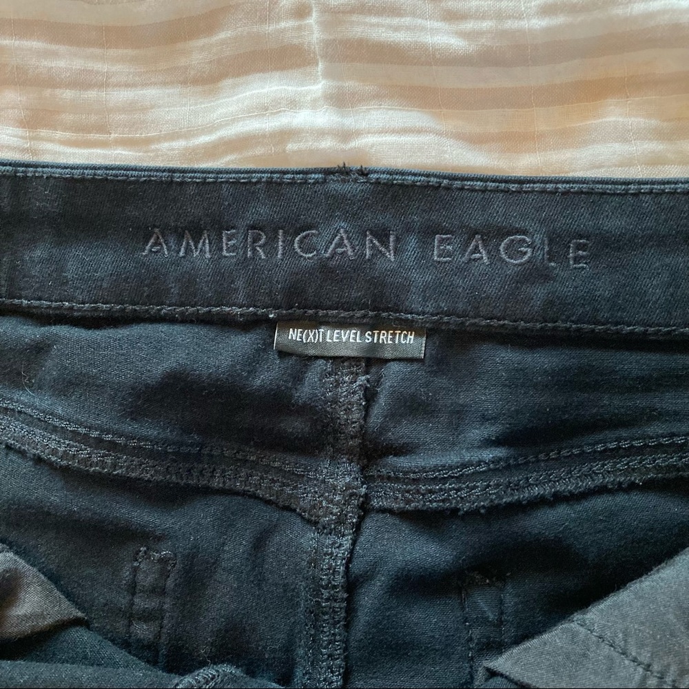 American Eagle Black AE Ne(x)t Level Curvy High-Waisted Short Short - Picture 11 of 14